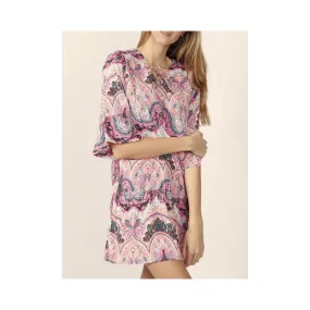 Vestido de playa cachemira rosa